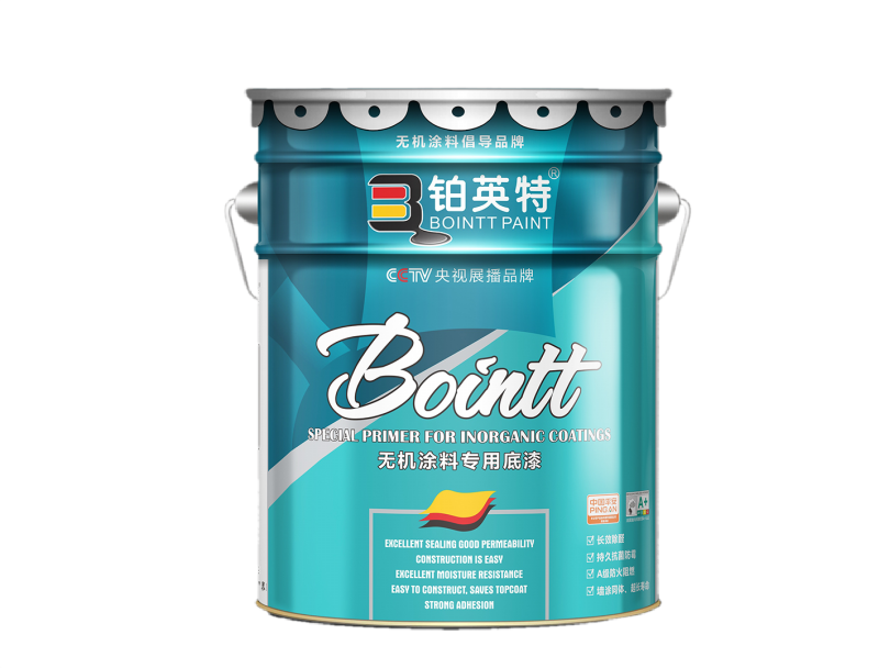铂英特无机矿物涂料封闭底漆18L包装图片